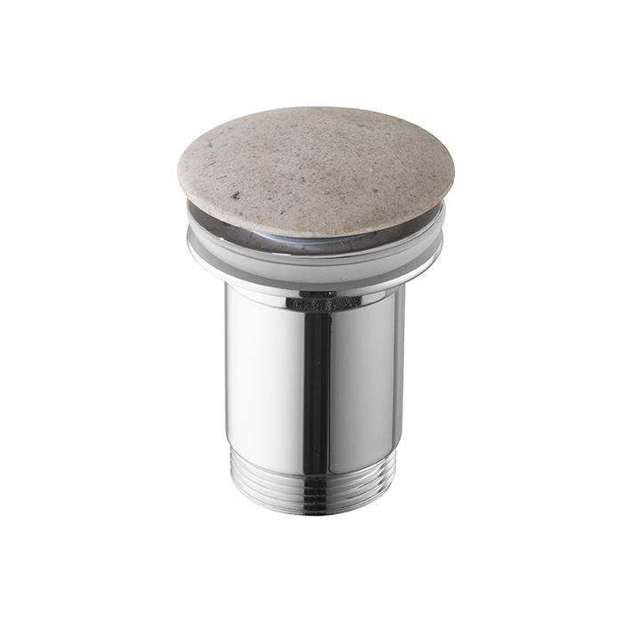 SLENDER донный клапан без перелива с керамической крышкой цвета caliza concrete