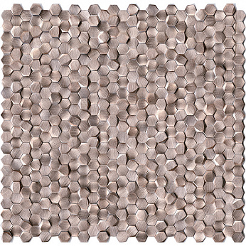 GRAVITY ALUMINIUM 3D HEXAGON ROSE мозаика 30,7X30,1X0,2-0,